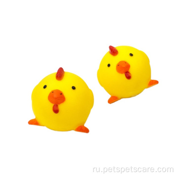 безопасные и нетоксичные игрушки для жевания собак желтой утки